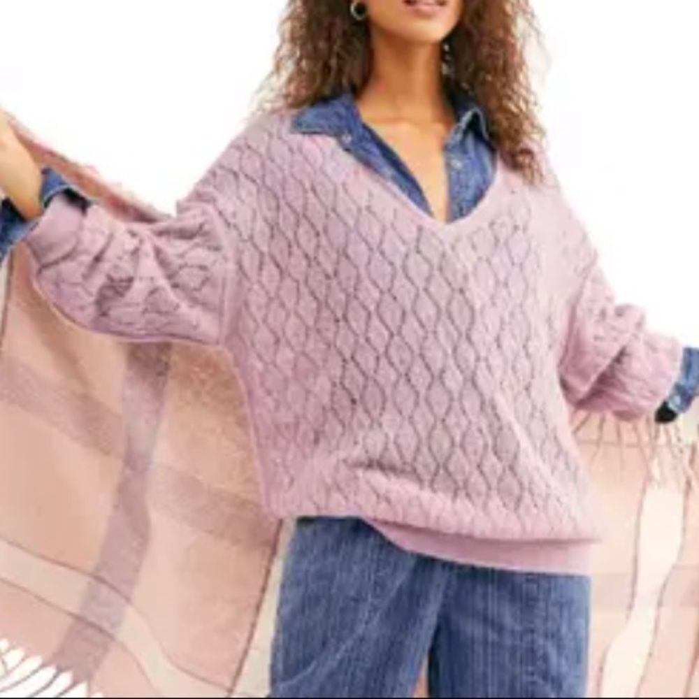 NWT Free People Say Hello Oversized Tunic Sweater